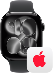 Un Apple Watch junto al logo de AppleCare+